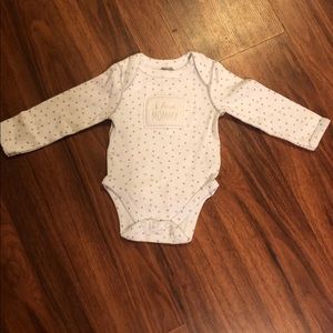 Mudpie 0-6 month Long Sleeve Onesie